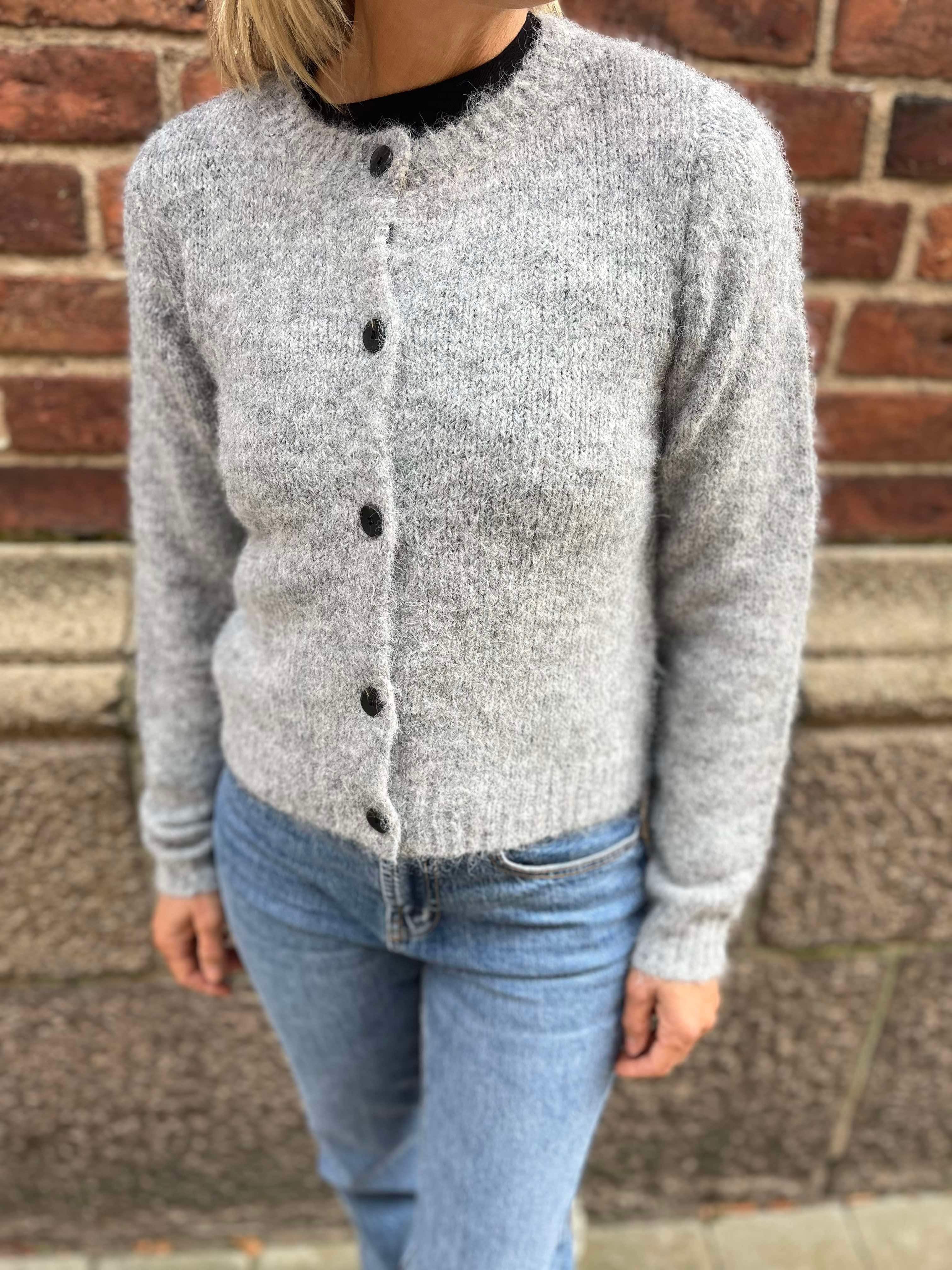 VMNOVAH Knit Cardigan - Medium Grey Melange